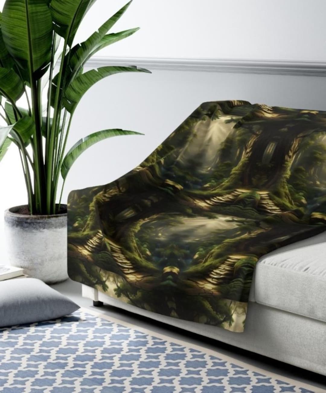 Bizarre Forest Quilted Blanket NCU0DV549 main image 1