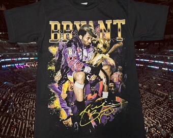 Kobe Bryant Mash up with signature graphic T-shirt S-XXL