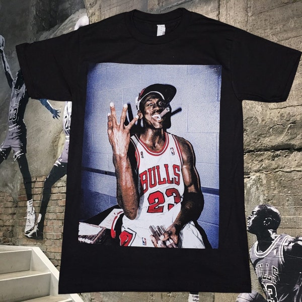 Michael Jordan Championship 4 Rings Grphic T-shirts S-XXL