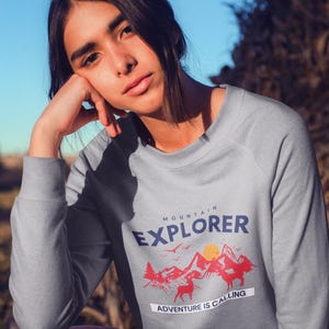Mountain Explorer Adventure T-Shirt | Adventure is Calling Hiking Unisex Tee | Outdoor Travel Graphic Shirt | Gift for Nature Lovers