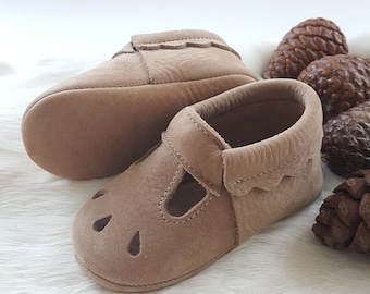 Handcrafted Genuine Leather Baby Shoes - Stylish & Comfortable Footwear for Infants