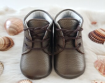 Handcrafted Genuine Leather Baby Boots - Stylish and Comfortable Footwear for Little Ones