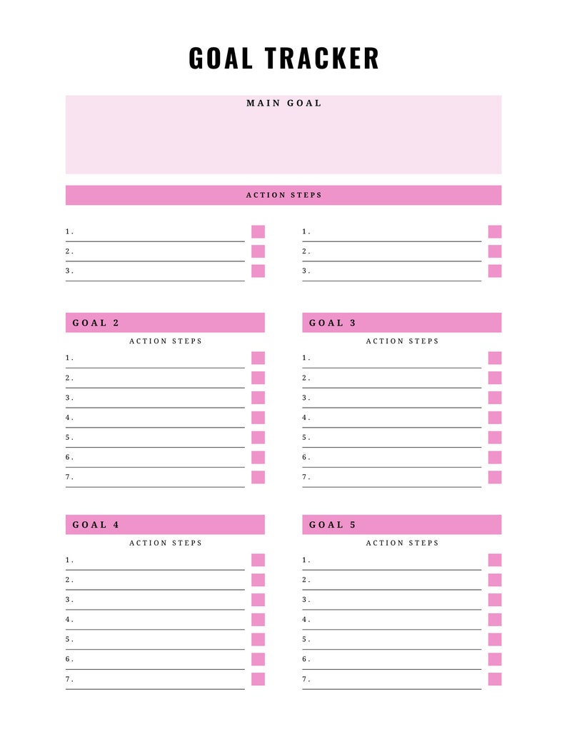 Smart Goal Setting Planner - Turn Dreams Into Reality With Our Monthly ...
