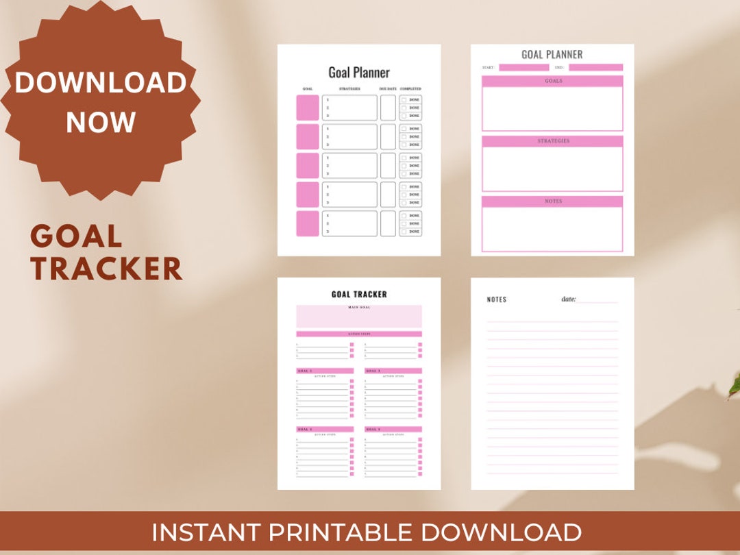 Smart Goal Setting Planner - Turn Dreams Into Reality With Our Monthly ...