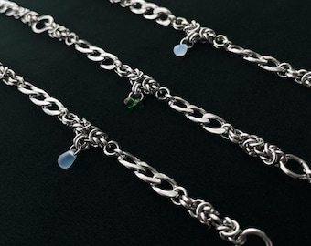 Collares de cadena gruesa hechos a mano / Cota de malla bizantina