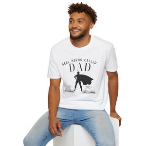 T-shirt papa héros, cadeau fête des pères, t-shirt de famille, t-shirt unisexe, koszulka zupa, idée cadeau papa, vêtements pour super papa