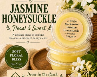 Cialde di cera profumata al gelsomino e caprifoglio / Cialde di cera profumate floreali