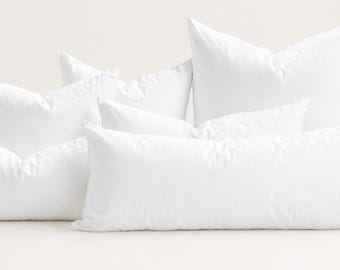 Soft Polyester Fiber Pillow Insert, Feather-Free Down Alternative, Decorative Cushion Filler