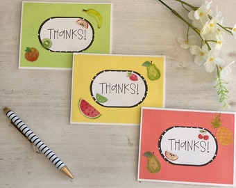 Printable Thank You Card Blank Thanks a Melon 2 - Etsy