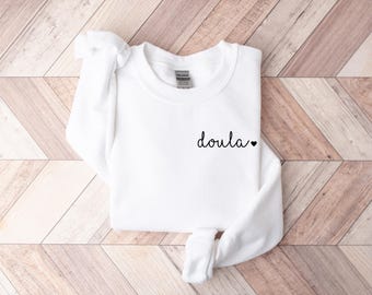 Doula-sweater, verpleegkundige verloskundige waardering cadeau