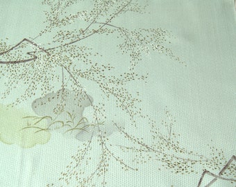 Authentic Japanese Vintage Silk Kimono Fabric - Perfect for Quilting, Crafting, Dress Making, LongPanel "