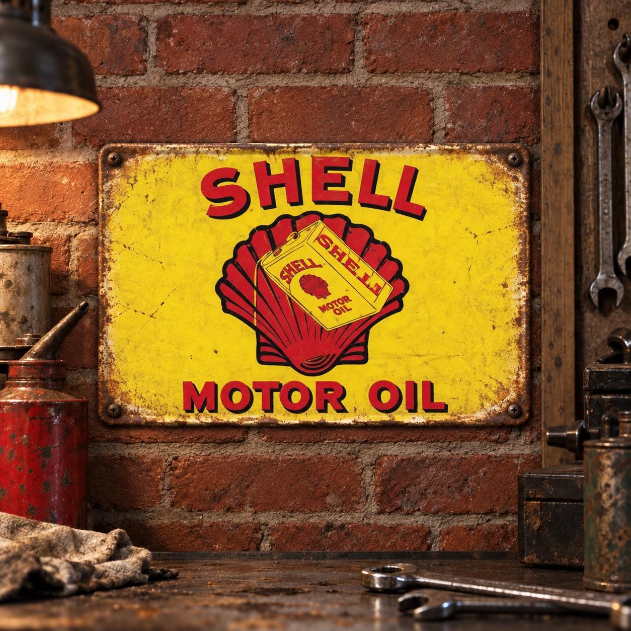 Shell Motor Oil Sign - Etsy