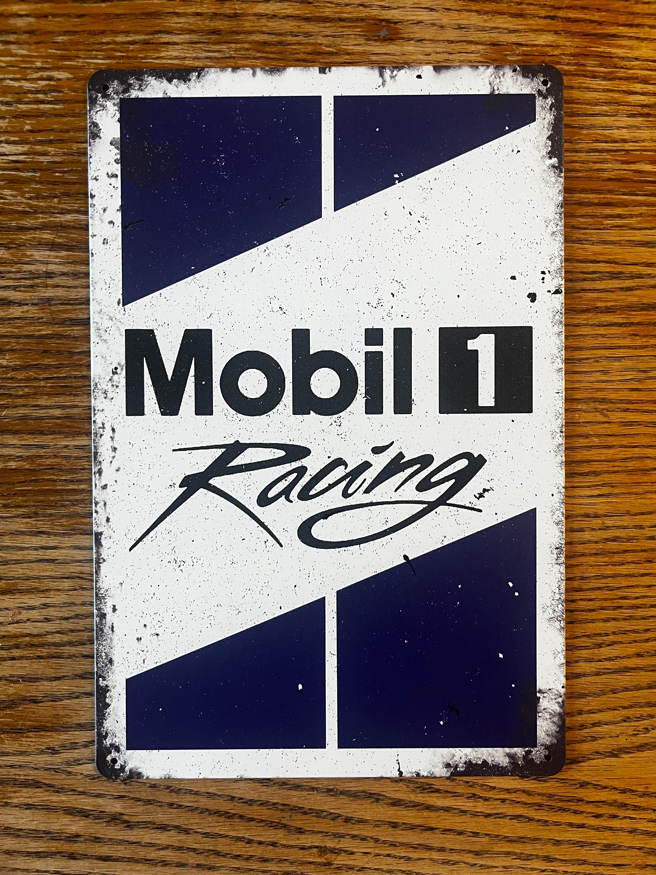 Vintage Mobil 1 Racing Metal Sign Automotive Signs Gas & Oil Signs ...