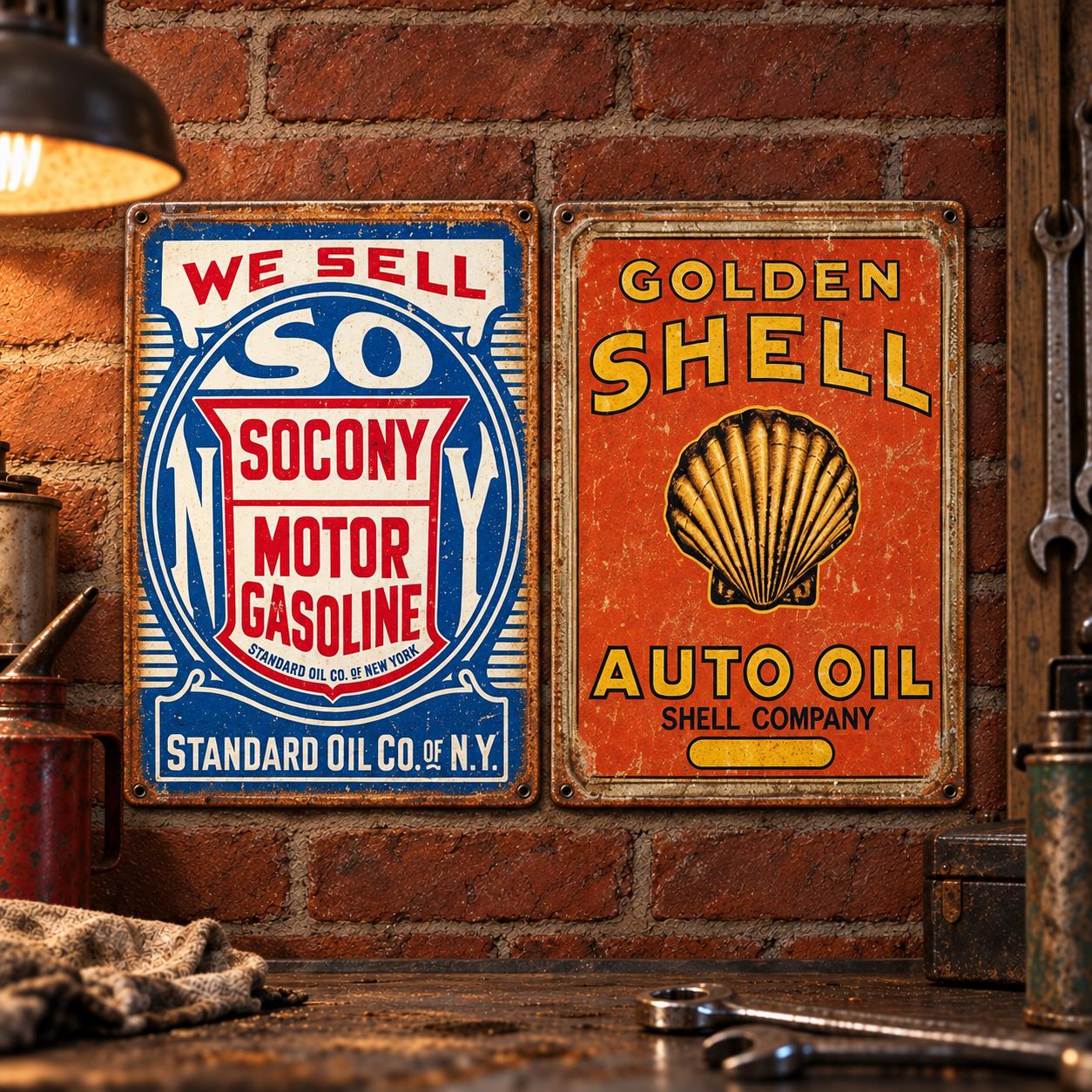 Shell Gas Station Decor - Etsy