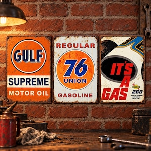 BIG大型ビンテージ　オイル会社76ガソリンスタンド看板実物　ロサンゼルス西海岸 Union 76 gasoline - Etsy 日本