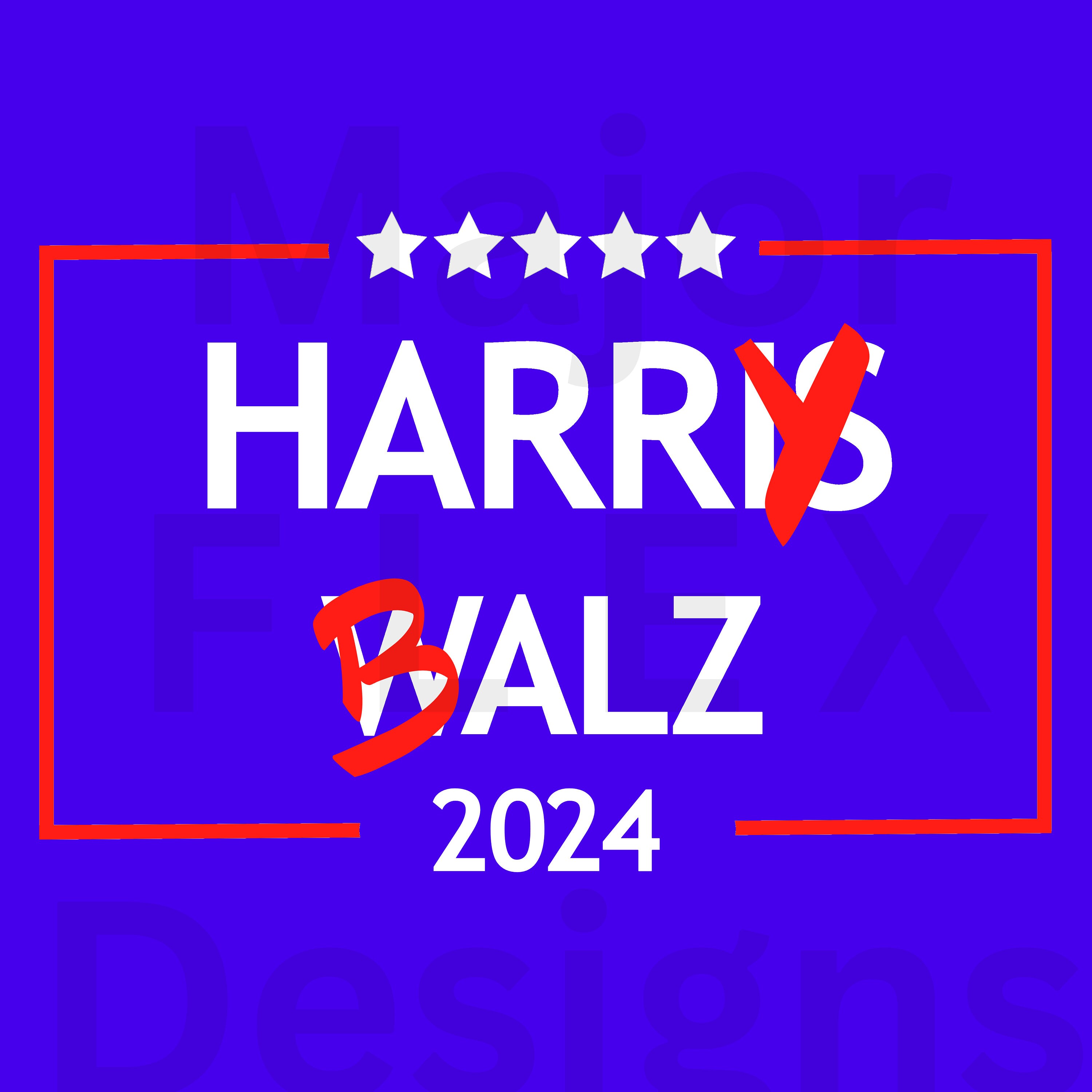 thumbnail image 2 of Tampa Printing Trump 2024 MAGA FJB Harris 18x24 Coroplast Yard Sign | Includes Step Stakes 2 of 2