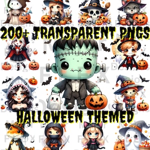 200+ süßes Halloween-Bundle PNG, Halloween PNG-Bundle, Geist PNG-Bundle, Kürbis-Bundle png, Herbst-Halloween-Bundle, Halloween-Designs-Bundle