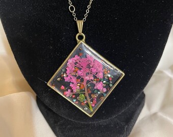 Pressed flower Necklace