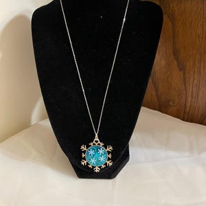 Collana in argento con fiocco di neve