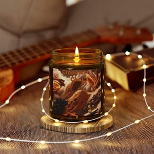 Cinnamon Spice Scented Candles | Cozy Home Decor, Aromatherapy Gift, Relaxation, Holiday Candle, Eco-Friendly