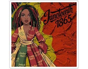 Pegatinas de celebración del Juneteenth: arte afroamericano, decoración para planificadores