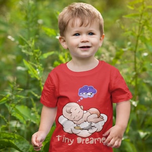 Cute Baby Tee - &quot;Tiny Dreamer&quot; Infant Shirt for Newborns, Baby Shower Gift, Nursery Decor, Infant Fashion, Playdate Outfit
