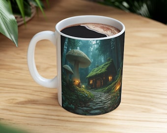 Verzauberte Waldaltar Tasse | Keramik Becher