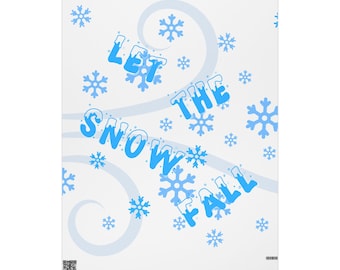 Snowflake Wrapping Paper: Winter Wonderland Gift Wrap