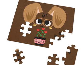 Sweet little dog Jigsaw Puzzle (30, 110, 252, 500,1000-Piece)