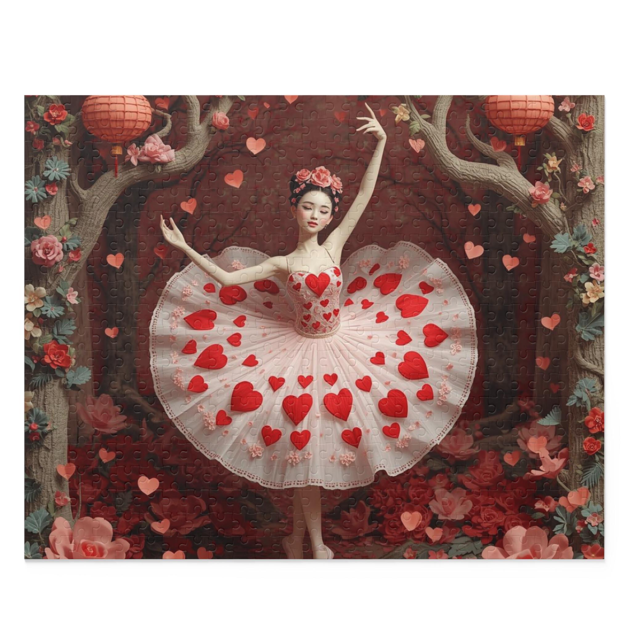 Heart Ballerina Puzzle | 120 252 500-piece Romantic Ballet Jigsaw
