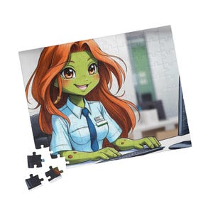 Leuke groene meisjespuzzel, legpuzzel van 110-1014 stukjes, meisjesschildpad, leuk cadeau voor kinderen en volwassenen, woondecoratie, game-avond, gezinsactiviteit