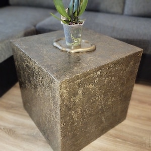 Cube-shaped Coffee Table | Unique Small Coffee Table | Coffee Table |  Side Table | Pedestal