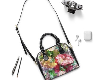 Lente bloemen & bloemen schouder handtas