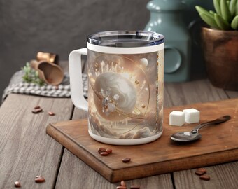 Diamonds & Pearls Planet Insulated Coffee Mug, 10oz