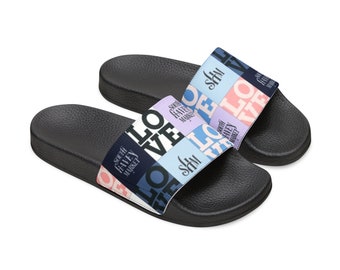 Branded Blue SHM Women's PU Slide Sandals