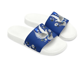 Royal & Cream Dove Women's PU Slide Sandals