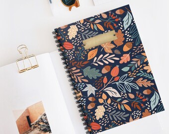 Autumn Elegance Spiral Notebook