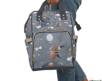 Mochila para pañales multifuncional Celestial Bear & Bunny