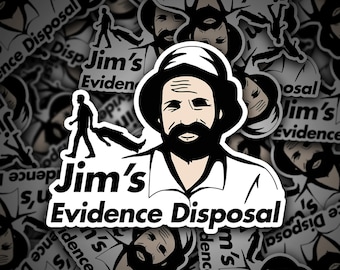 Jims Evidence Disposal Vinyl Sticker - Aussie Funny Meme Bogan Australia 4x4 4WD Tradie