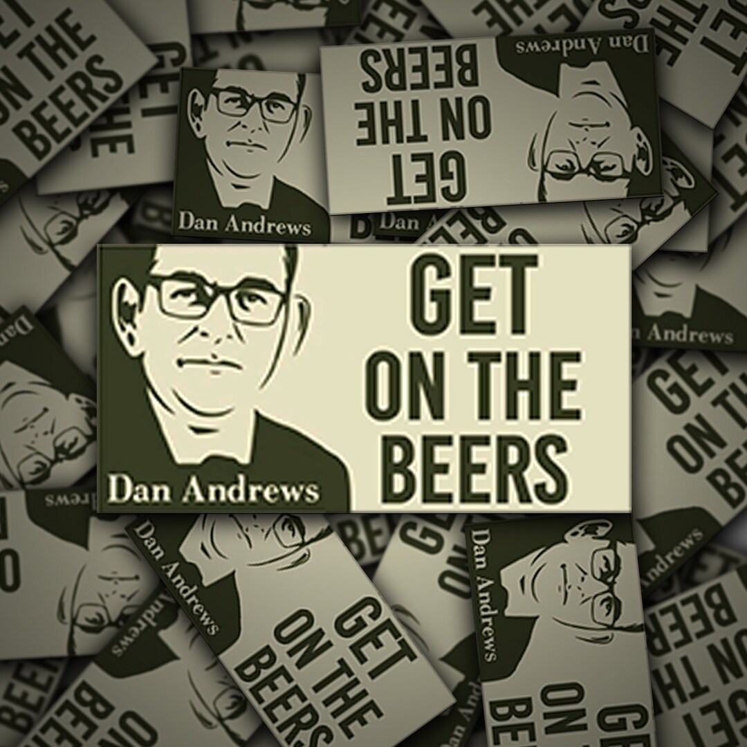 Dan Andrews Get on the Beers 3 Vinyl Sticker Car Decal Cool Etsy