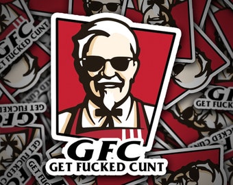 GFC Vinyl Sticker - Car Decal Cool Funny Aussie Hooning Bogan Meme 4x4 4WD Iconic Tradie Sesh Party KFC