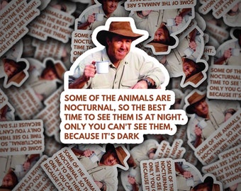 Russell Coight Animals Vinyl Sticker - Aussie Funny Meme Bogan Australia 4x4 4WD All Aussie Adventures Off Roading Outback