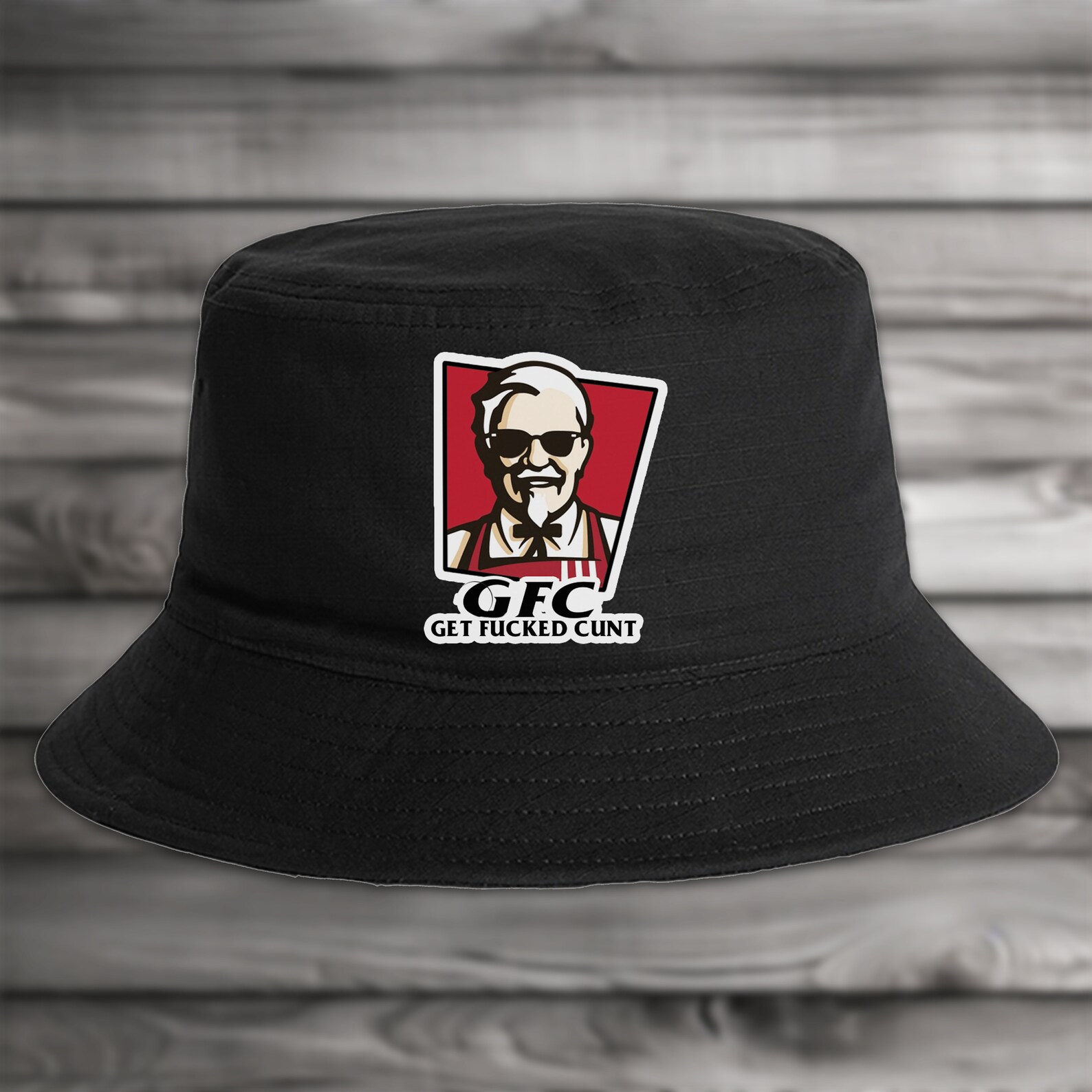 GFC KFC Bucket Hat Summer Fun Cool Aussie Meme Funny Bogan Smoko 4x4