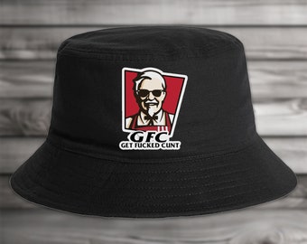 GFC KFC Bucket Hat - Summer Fun Cool Aussie Meme Funny Bogan Smoko 4x4 Festival