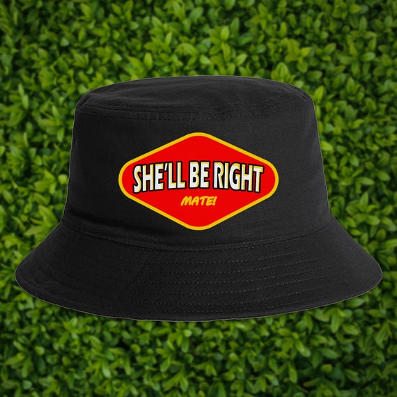 Vegemite She'll Be Right Bucket Hat Summer Fun Cool Aussie Meme