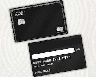 Carte de crédit personnalisée en fibre de carbone en métal - Convertissez votre carte de crédit existante en métal