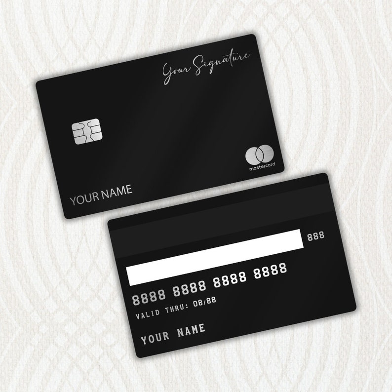 Carte de crédit en métal avec signature personnalisée DIY - Convertissez votre carte de crédit existante en métal image 1