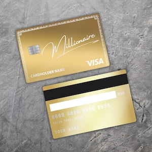 Carte de crédit personnalisée 24 000 millionnaire en métal personnalisée - Convertissez votre carte de crédit existante en métal