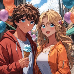 Art Comission Portrait Anime Characters, Anime Couples Portrait, Anime Illustration Magna, Custom Portrait, Anniversary, Birthday Gift Idea