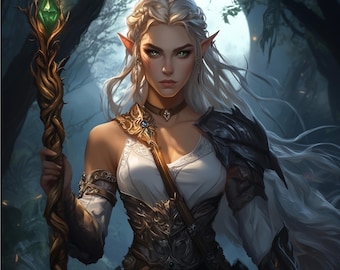 Individuelles D&D Charakter Portrait, Fantasy RPG Charakter Illustration, Digitale Charakter Illustration